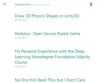 Tablet Screenshot of hyperparticle.com